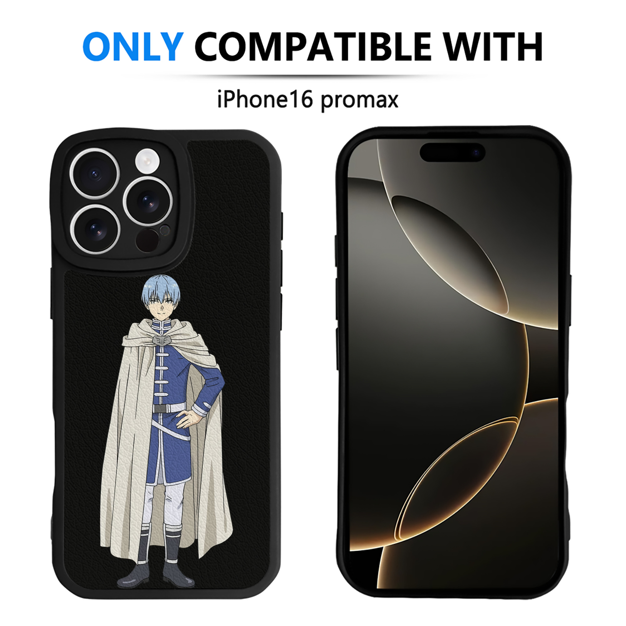 （画像用） 葬送のフリーレン Frieren 【iPhone 16シリーズ対応】シリコンスマホケース（レザー調） 材質：シリコン